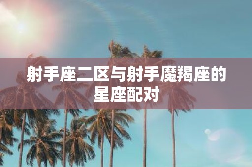 射手座二区与射手魔羯座的星座配对