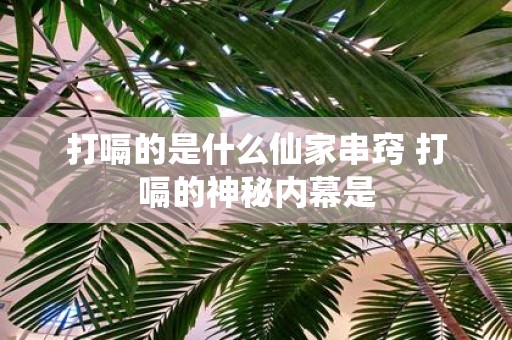 打嗝的是什么仙家串窍 打嗝的神秘内幕是