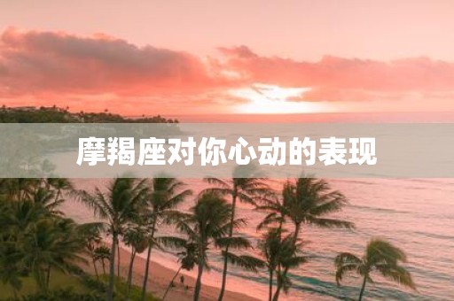 摩羯座对你心动的表现