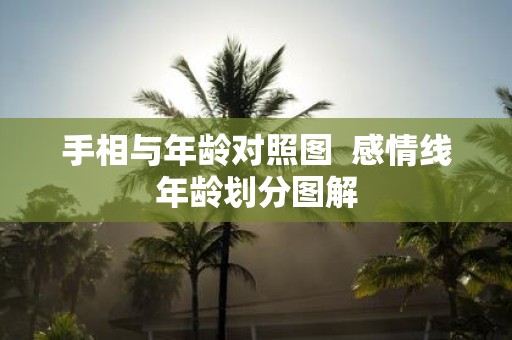 手相与年龄对照图 感情线年龄划分图解