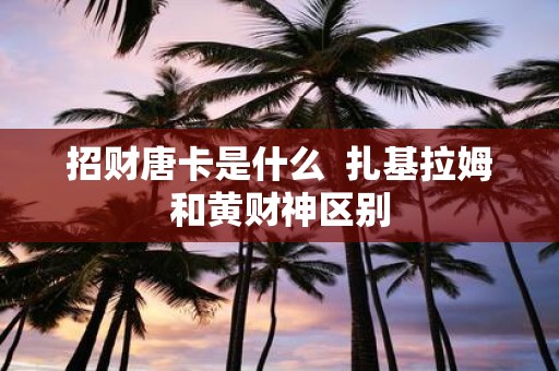 招财唐卡是什么 扎基拉姆和黄财神区别