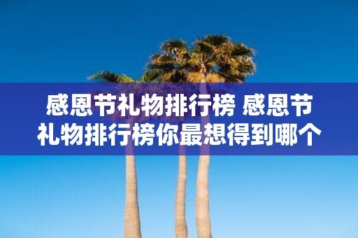 感恩节礼物排行榜 感恩节礼物排行榜你最想得到哪个