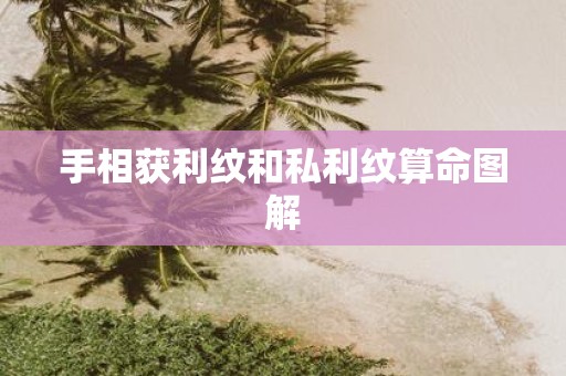 手相获利纹和私利纹算命图解