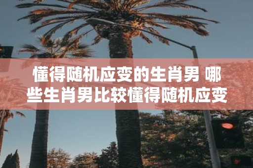 懂得随机应变的生肖男 哪些生肖男比较懂得随机应变