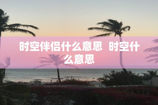 时空伴侣什么意思 时空什么意思