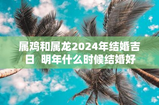 属鸡和属龙2025年结婚吉日 明年什么时候结婚好