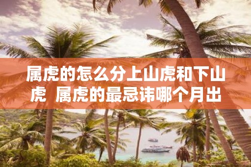属虎的怎么分上山虎和下山虎 属虎的最忌讳哪个月出生