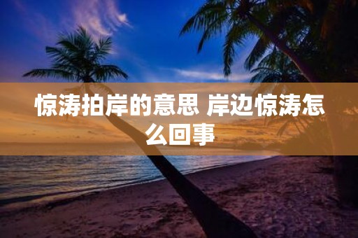 惊涛拍岸的意思 岸边惊涛怎么回事
