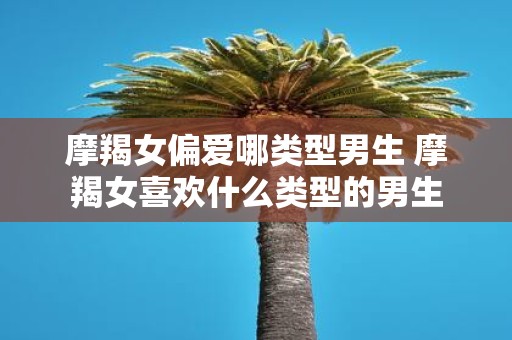摩羯女偏爱哪类型男生 摩羯女喜欢什么类型的男生