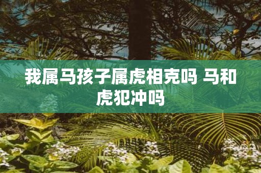 我属马孩子属虎相克吗 马和虎犯冲吗