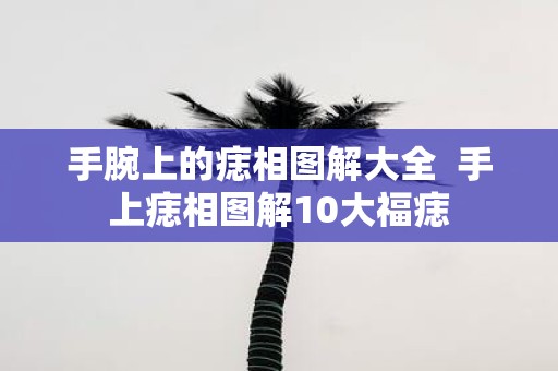 手腕上的痣相图解大全 手上痣相图解10大福痣