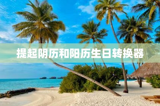 提起阴历和阳历生日转换器