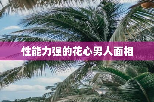 性能力强的花心男人面相