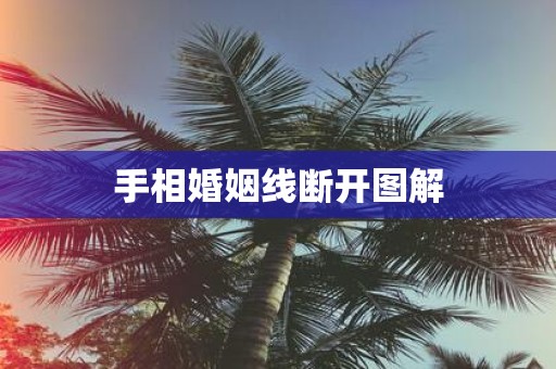 手相婚姻线断开图解