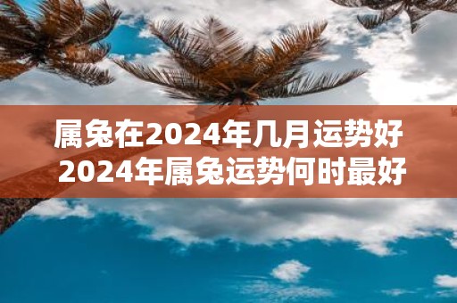 属兔在2025年几月运势好 2025年属兔运势何时最好