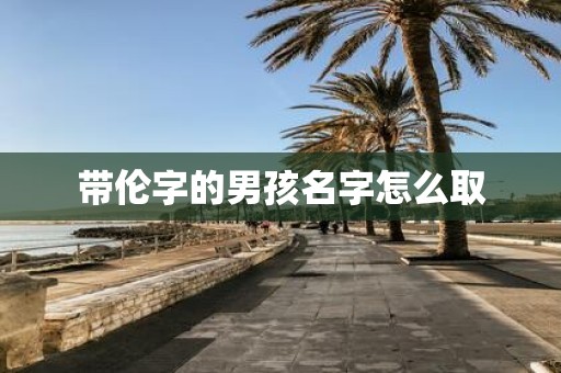 带伦字的男孩名字怎么取