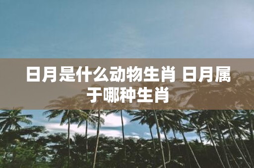 日月是什么动物生肖 日月属于哪种生肖