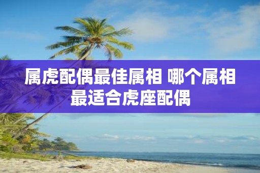 属虎配偶最佳属相 哪个属相最适合虎座配偶