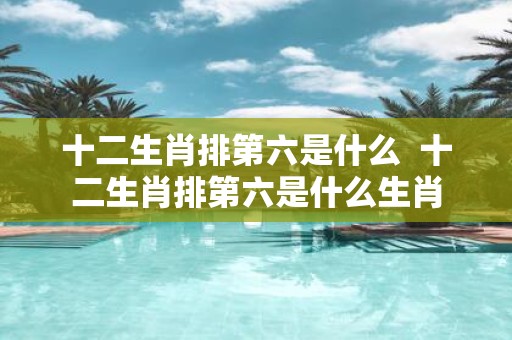 十二生肖排第六是什么 十二生肖排第六是什么生肖