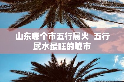 山东哪个市五行属火 五行属水最旺的城市