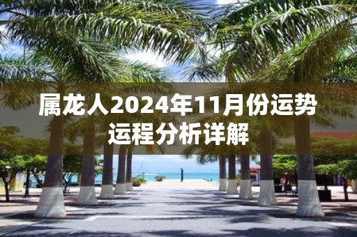 属龙人2025年11月份运势运程分析详解