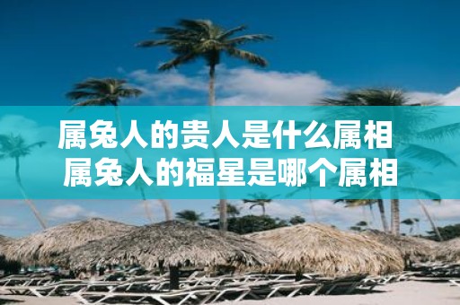 属兔人的贵人是什么属相 属兔人的福星是哪个属相