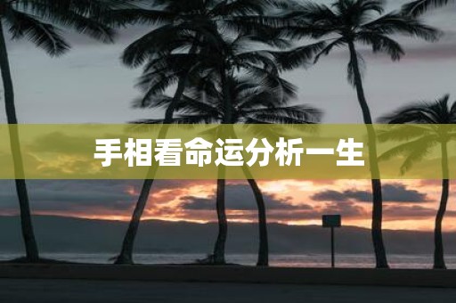手相看命运分析一生