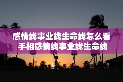 感情线事业线生命线怎么看 手相感情线事业线生命线看法