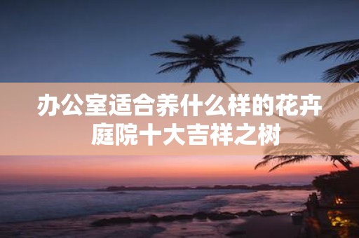 办公室适合养什么样的花卉 庭院十大吉祥之树