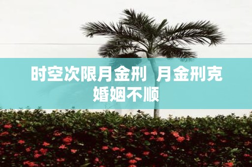 时空次限月金刑 月金刑克婚姻不顺