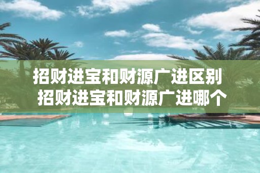 招财进宝和财源广进区别 招财进宝和财源广进哪个好