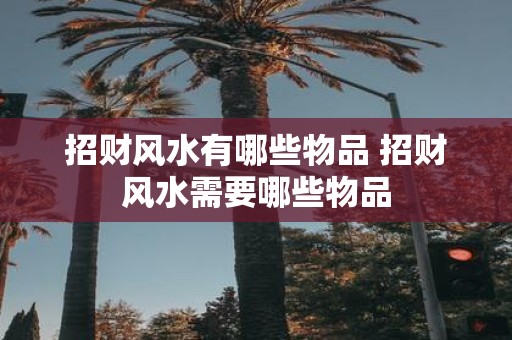 招财风水有哪些物品 招财风水需要哪些物品