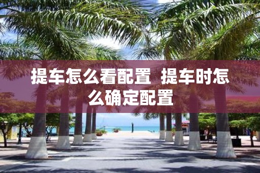 提车怎么看配置 提车时怎么确定配置 提车怎么看配置 提车时怎么确定配置