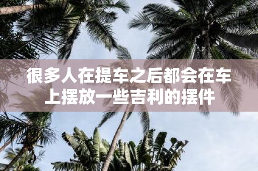很多人在提车之后都会在车上摆放一些吉利的摆件