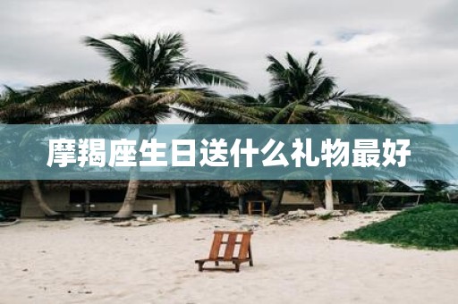 摩羯座生日送什么礼物最好