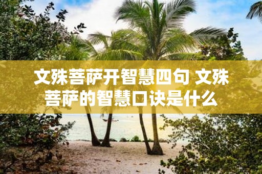 文殊菩萨开智慧四句 文殊菩萨的智慧口诀是什么