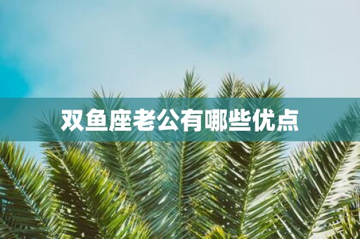 双鱼座老公有哪些优点