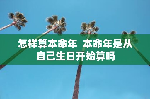 怎样算本命年 本命年是从自己生日开始算吗