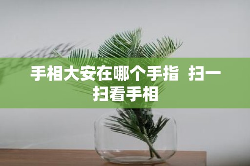 手相大安在哪个手指 扫一扫看手相