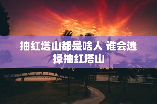 抽红塔山都是啥人 谁会选择抽红塔山