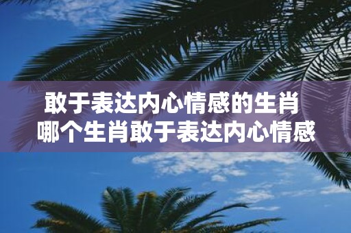 敢于表达内心情感的生肖 哪个生肖敢于表达内心情感