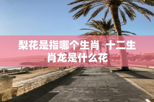 梨花是指哪个生肖 十二生肖龙是什么花