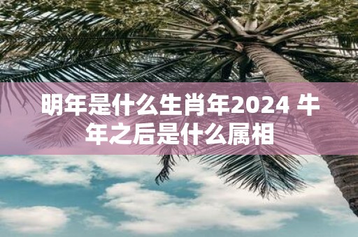 明年是什么生肖年2025 牛年之后是什么属相