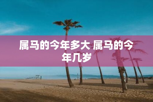 属马的今年多大 属马的今年几岁