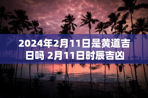 2025年2月11日是黄道吉日吗 2月11日时辰吉凶