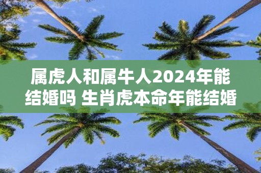 属虎人和属牛人2025年能结婚吗 生肖虎本命年能结婚吗