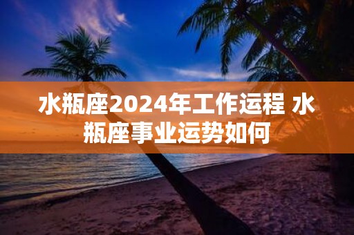 水瓶座2025年工作运程 水瓶座事业运势如何
