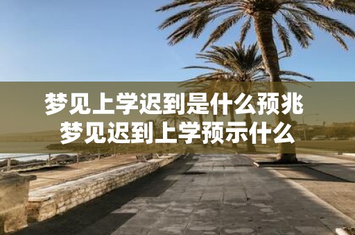 梦见上学迟到是什么预兆 梦见迟到上学预示什么