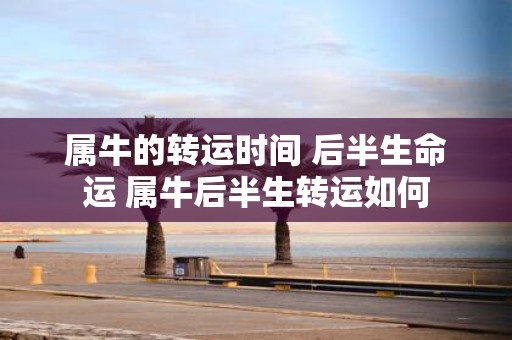 属牛的转运时间 后半生命运 属牛后半生转运如何