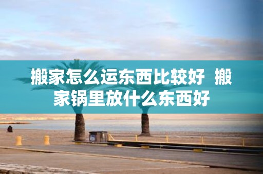 搬家怎么运东西比较好 搬家锅里放什么东西好